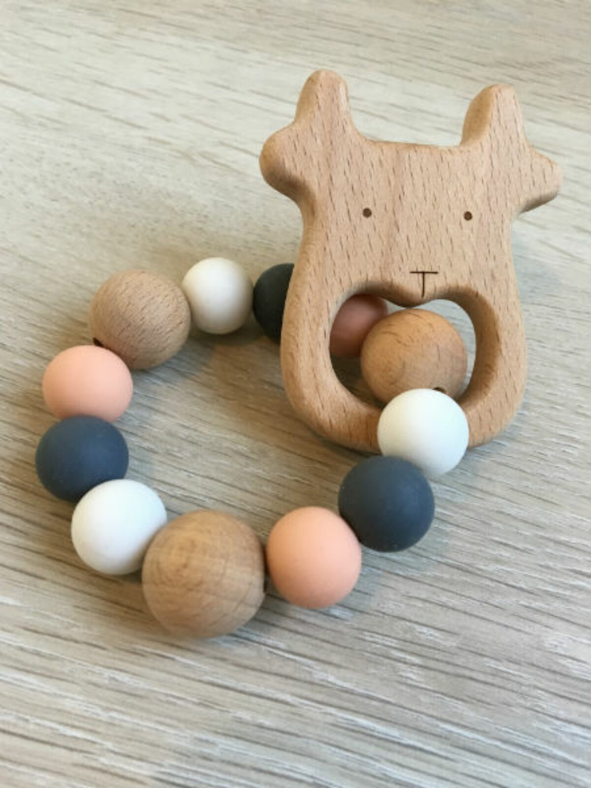 Lot De 6 Colliers à Mâcher Silicone Robot - TDAH, Autisme, Dentition - Bébé Garçon Fille