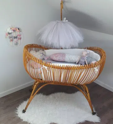 couffin osier chambre parentale bébé